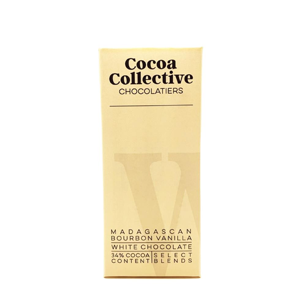 Crush Madagascan Bourbon Vanilla 34% Cocoa White Chocolate Bar 100g